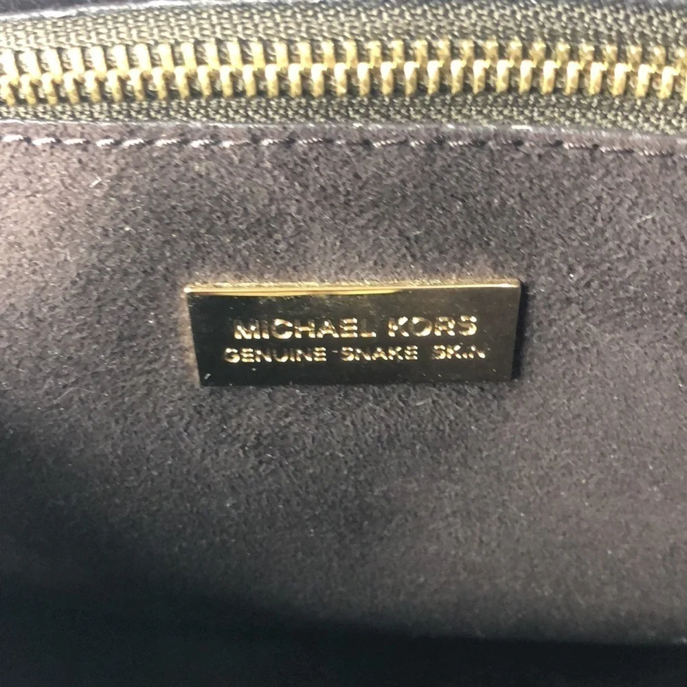 Michael Kors Mercer Large Snake Satchel